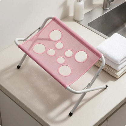 Foldable Bath Stand Quick-Dry Mesh Bath Sling Pet Grooming Stand Iron Tube Frame Wash Station Stable Structure