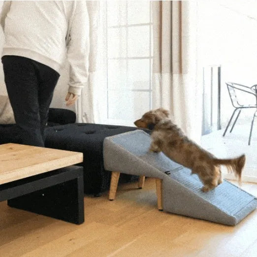 Dog Ramp For Bed Foldable Dog Vehicle Stairs Footrest Stool For Small Breed Animal Multi-functional Non-Slip Vehicle Safety Ramp