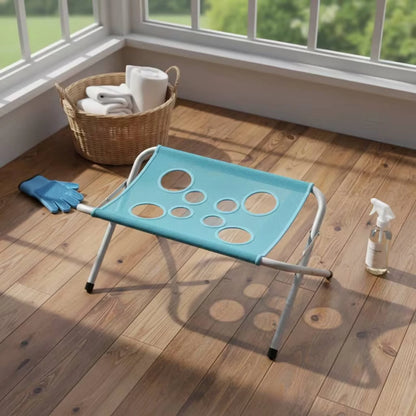 Foldable Bath Stand Quick-Dry Mesh Bath Sling Pet Grooming Stand Iron Tube Frame Wash Station Stable Structure