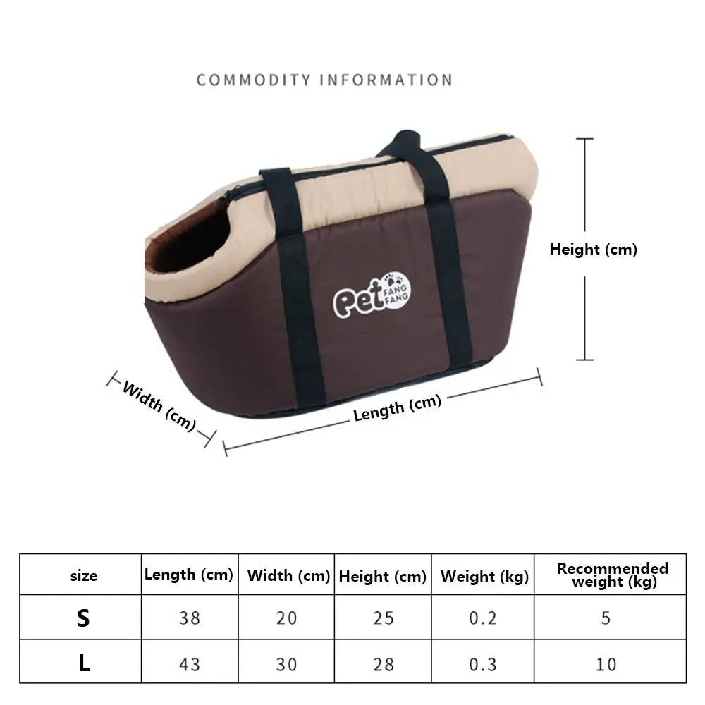 Pet Carrier Portable Cozy Soft Cat Dog Bags Outdoor Hiking Travel Puppy Kitten Backpack Animal Supplies