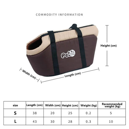 Pet Carrier Portable Cozy Soft Cat Dog Bags Outdoor Hiking Travel Puppy Kitten Backpack Animal Supplies