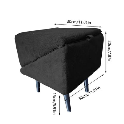 Dog Ramp For Bed Foldable Dog Vehicle Stairs Footrest Stool For Small Breed Animal Multi-functional Non-Slip Vehicle Safety Ramp