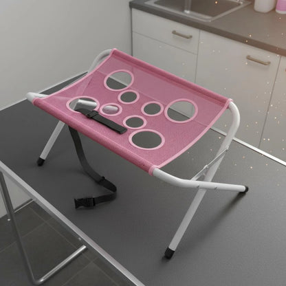 Foldable Bath Stand Quick-Dry Mesh Bath Sling Pet Grooming Stand Iron Tube Frame Wash Station Stable Structure