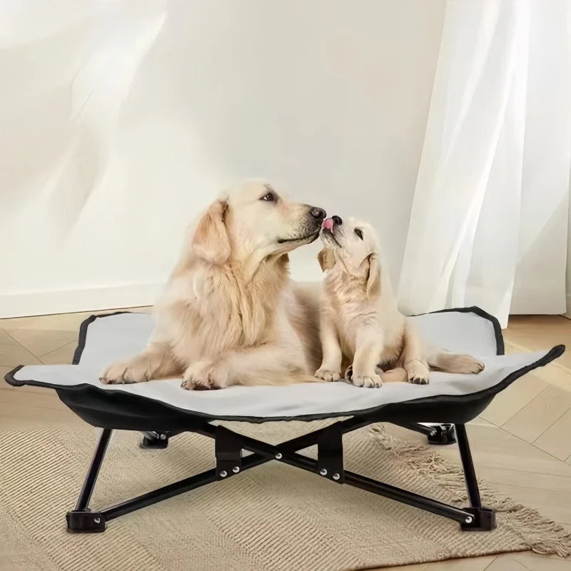 Pet Bed Outdoor Camping Cats Dogs Folding Bed Moisture Proof Leave Ground Elevated Bed Portable Kennel For Teddy Corgi Shiba