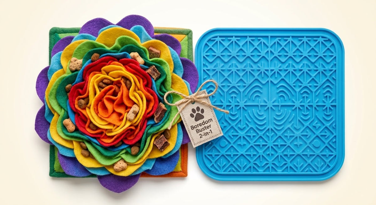 3-in-1 Dog indoor boredom-buster kit(snuffle mat+lick mat)