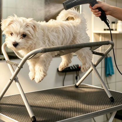 Foldable Bath Stand Quick-Dry Mesh Bath Sling Pet Grooming Stand Iron Tube Frame Wash Station Stable Structure