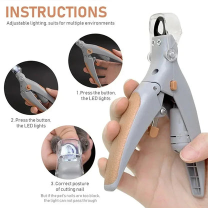 Pet Nail Clipper Scissors With LED Light Professional Cat Dog Nail Clippers Tool Scissors Nail Toeclaw Cutter Pet Supplies